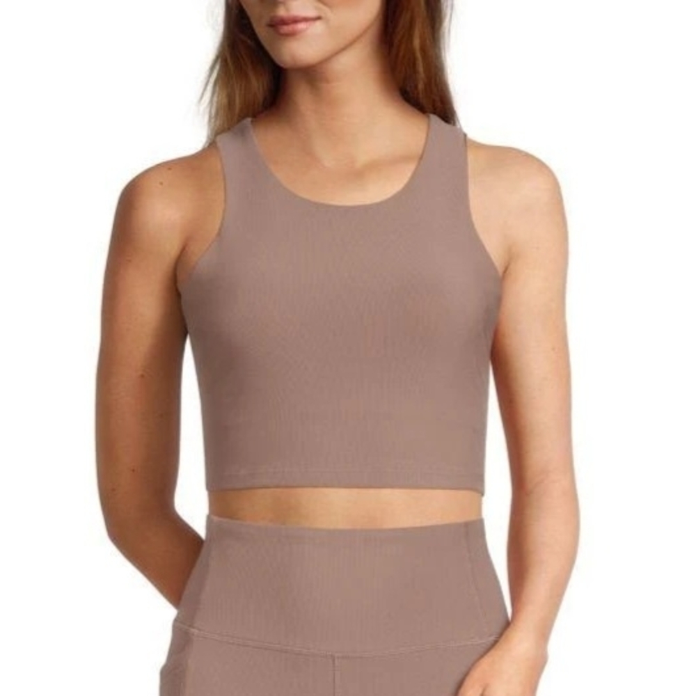 Women's Taupe Crop Top